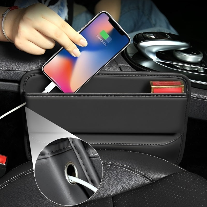 MG Car Seat Gap Organizer, Black, 1 or 2-Piece