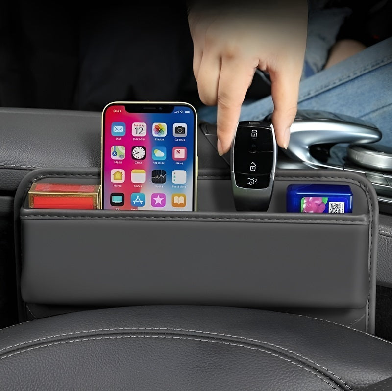 MG Car Seat Gap Organizer, Black, 1 or 2-Piece
