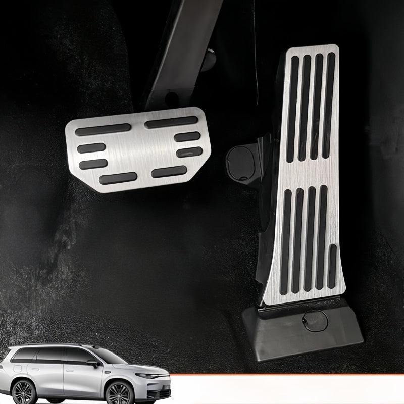Brushed Aluminum Performance Pedals for Leapmotor