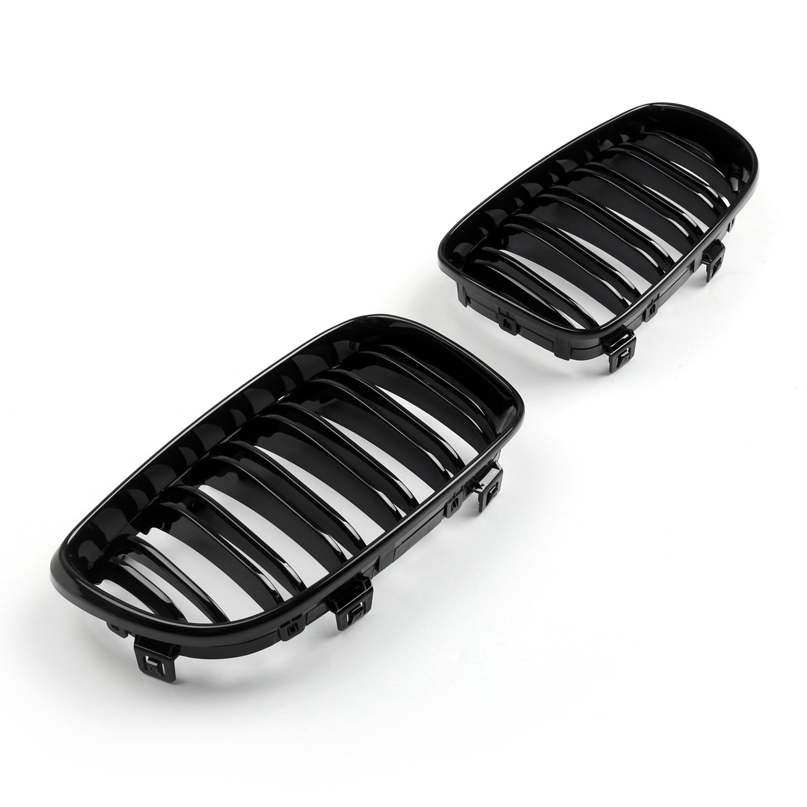2008-2011 BMW E82 Coupe Gloss Black Front Kidney Grille
