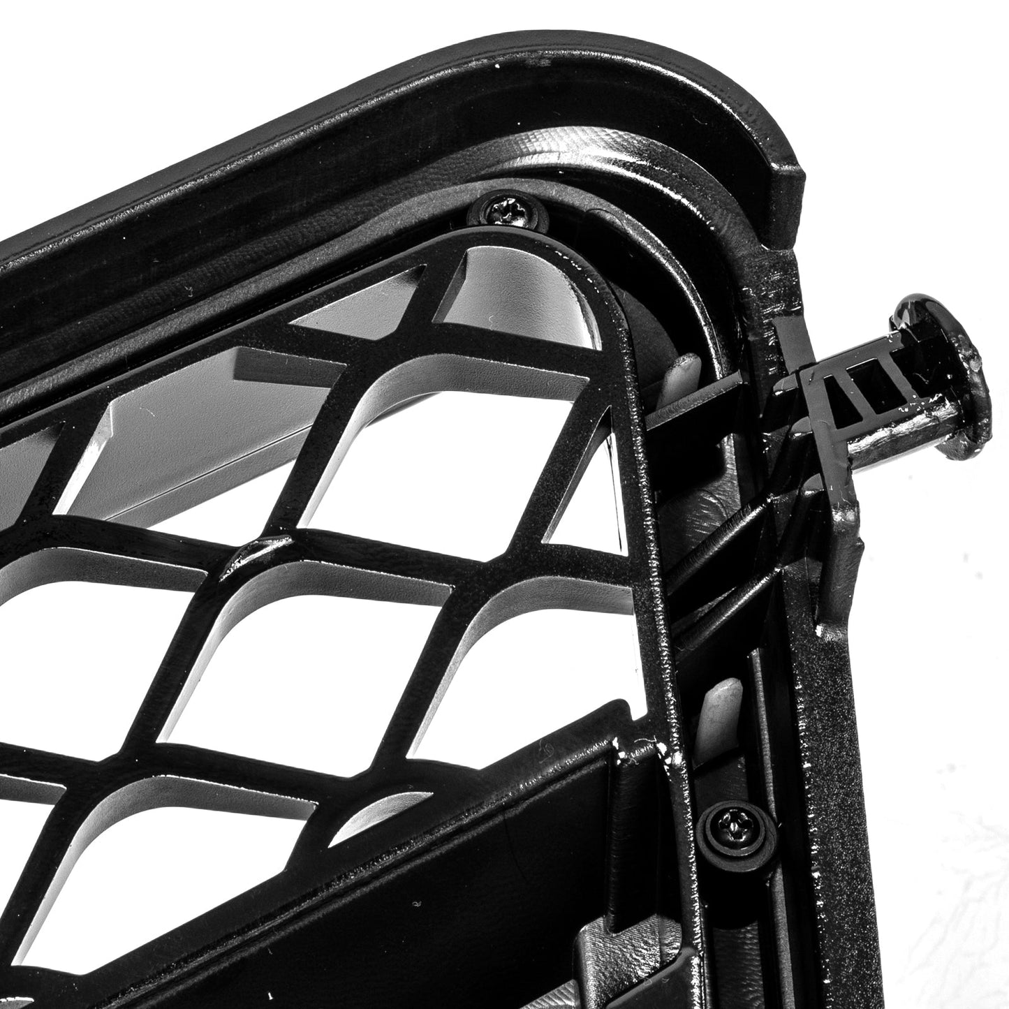 2008-2014 Mercedes-Benz C-Class W204 C300 C350 Gloss Black Chrome Front Grille