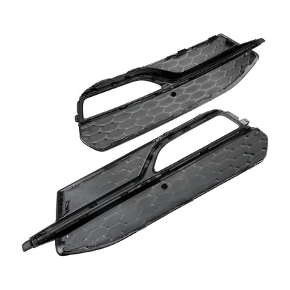 2013-2016 Audi A3 S-Line Lower Bumper Fog Light Cover Grill — Pair (8V3807681G / 8V3807682G)