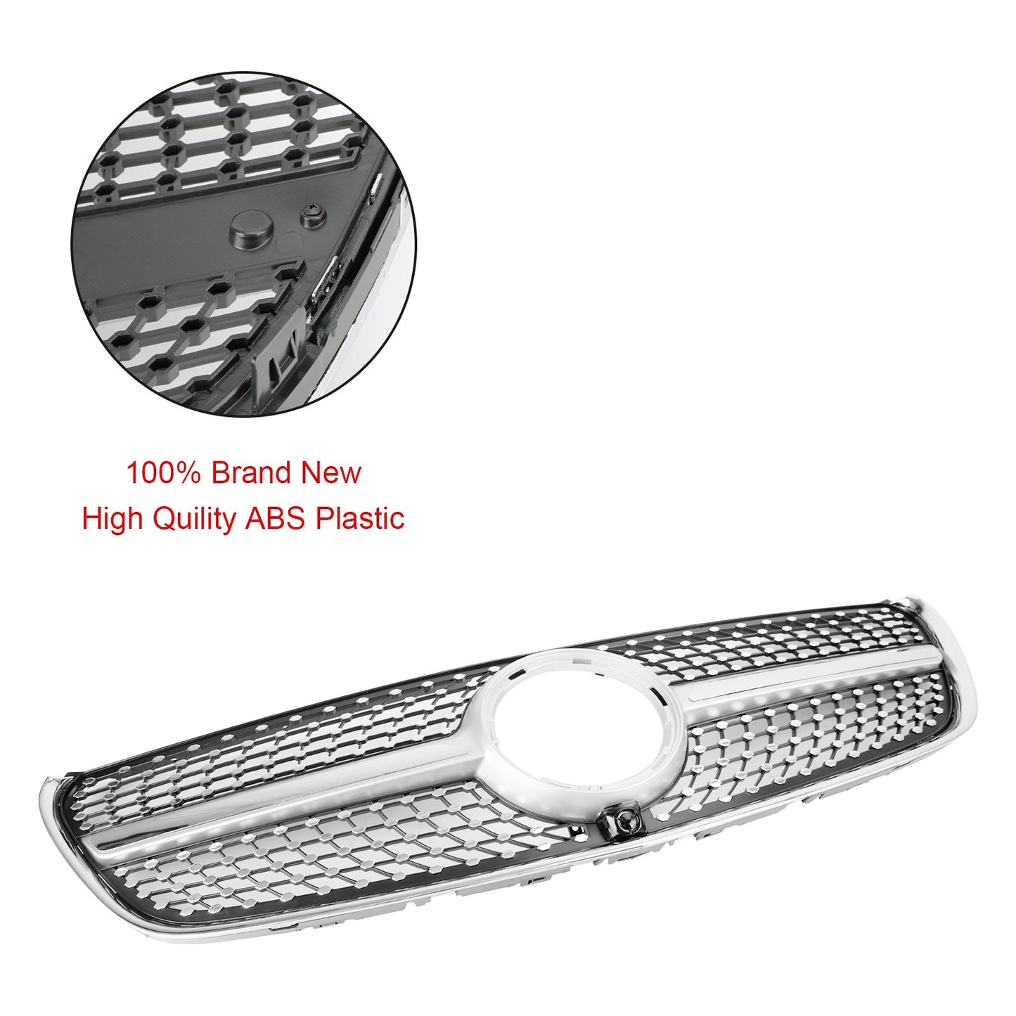 2014-2019 Mercedes-Benz V-Class W447 Diamond Front Upper Grille