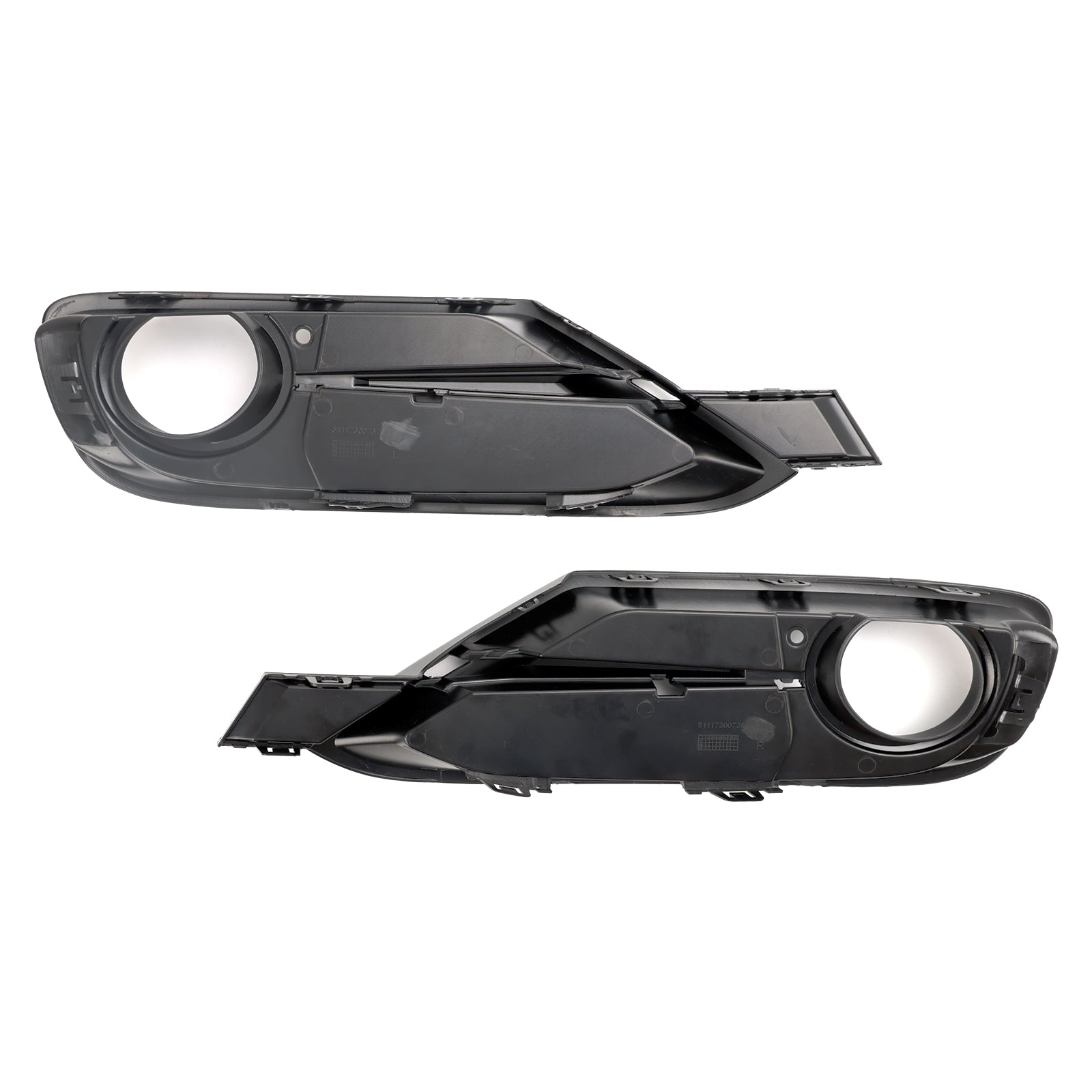 2013-2015 BMW 335i 335i xDrive Front Bumper Fog Light Grille Cover — Pair (51117300739 / 51117300740)
