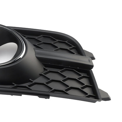 2012-2015 Audi A7 S-Line S7 Black Front Bumper Fog Light Grille Cover