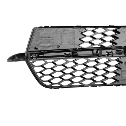 2013-2017 Audi Q5 S-Line SQ5 Black Chrome Front Bumper Fog Light Grille — Pair (8R0807682N / 8R0807681S)