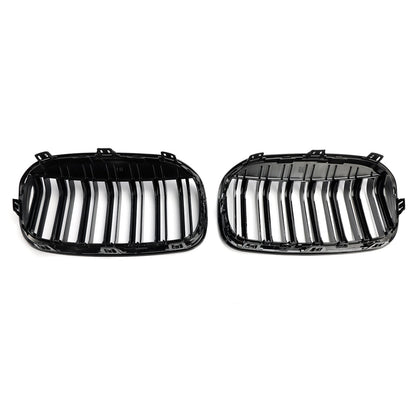 2018-2021 BMW 2 Series F45 F46 Gloss Black Front Kidney Grille — Pair