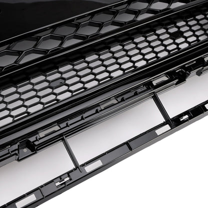 2013-2017 Audi Q5 Gloss Black Front Honeycomb Bumper Grille