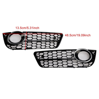 2007-2011 Audi A5 Standard Style Honeycomb Front Fog Lamp Cover Grille — Pair (1522024)