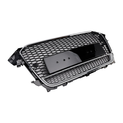 2013-2016 Audi A4 S4 B8.5 RS4 Style Front Bumper Grille with Quattro Badge
