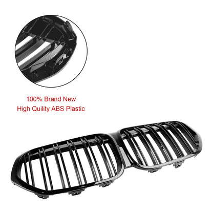 2019-2021 BMW X1 F48 F49 Dual Slat Gloss Black Front Kidney Grille