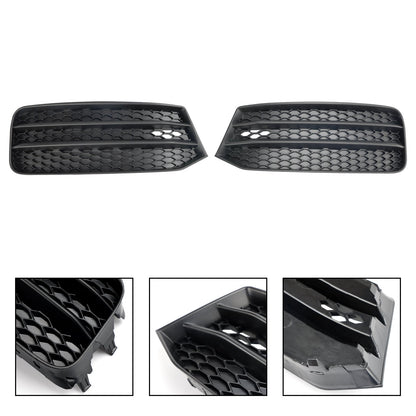 2015-2018 Audi A1 8X Front Bumper Fog Light Cover Grille — Pair (8XA807681B / 8XA807682B)
