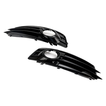 2009-2012 Audi A3 8P S-Line Front Lower Bumper Grille Fog Light Cover — Pair (8P0807682 / 8P0807681)