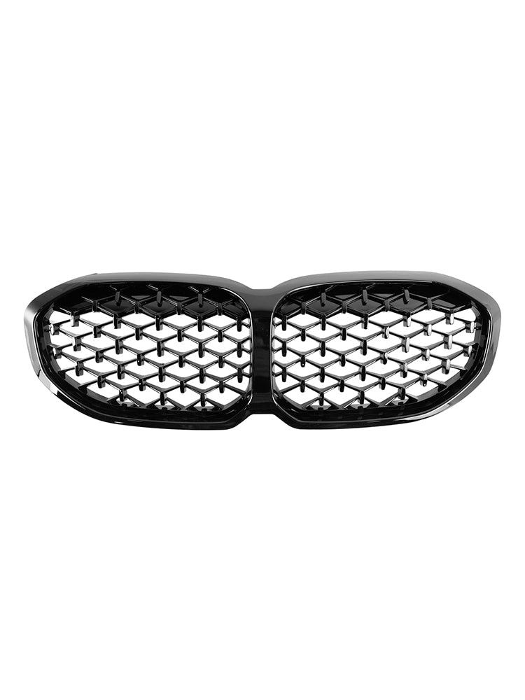 2019-2024 BMW 1 Series F40 Gloss Black Diamond Front Kidney Grille