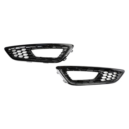 2015-2017 Ford Focus Pair Front Bumper Fog Light Lamp Cover Bezel Grill F1EZ15200A F1EZ15201A