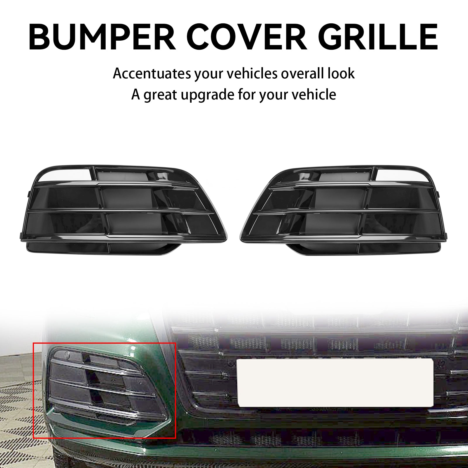 2018-2022 Audi SQ5 Q5 S-Line Pre-Facelift Front Bumper Grille (80A807679MRU6)