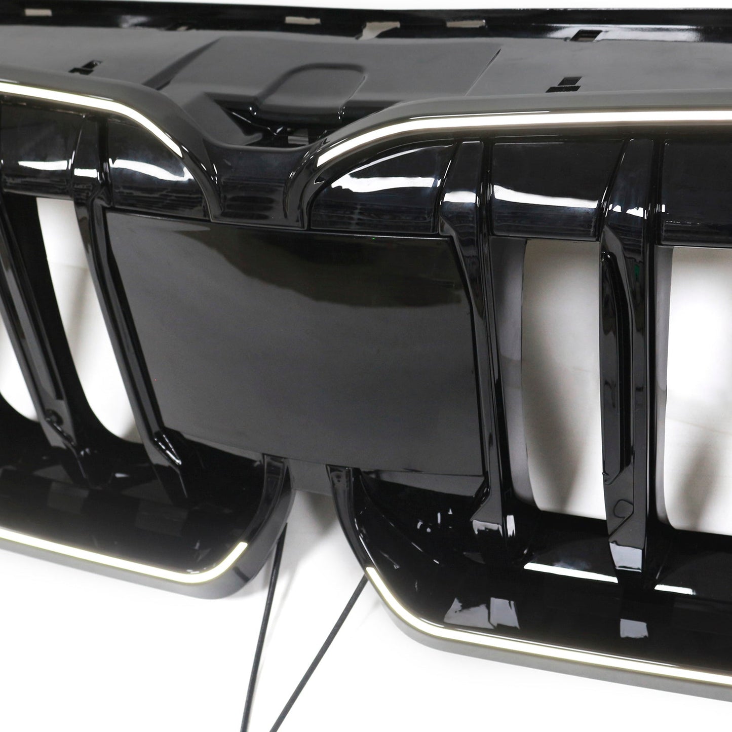 2023-2024 BMW X1 U11 U12 Gloss Black Front Bumper Kidney Grille — Large Set
