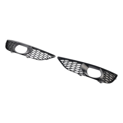 2010-2015 Audi Q7 Front Bumper Fog Light Grill Lamp Cover — Pair (4L0807675C / 4L0807676C)