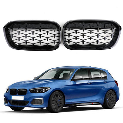 2015-2017 BMW 1 Series F20 F21 Meteor Black Front Kidney Grille