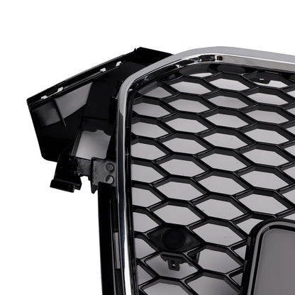 2013-2016 Audi A4 S4 B8.5 RS4 Style Front Bumper Grille with Quattro Badge