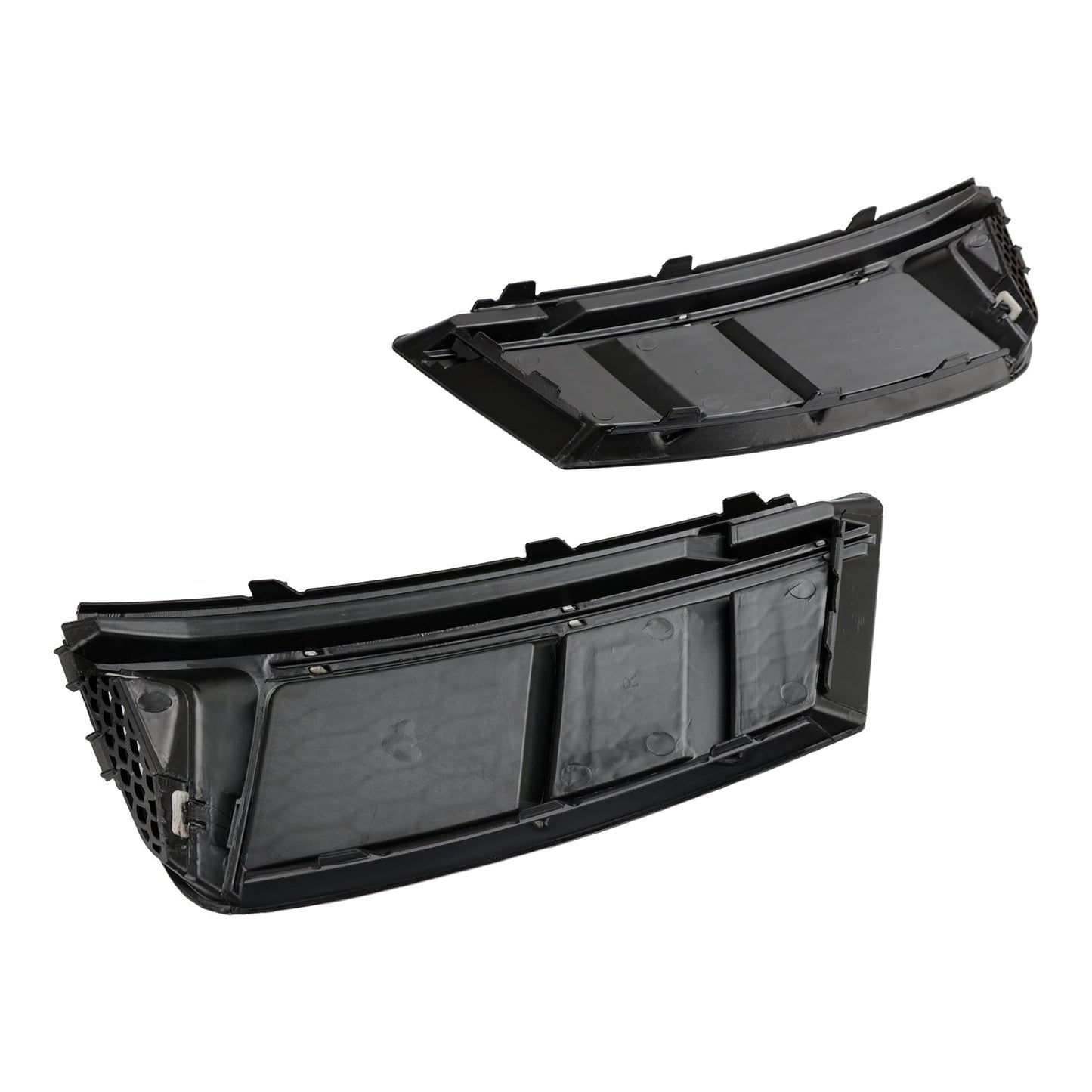 2016-2018 Audi A4 B9 Standard RS4 Style Front Fog Light Grill Lower Bumper Grille Chrome — Pair (8WD807681 / 8WD807682)