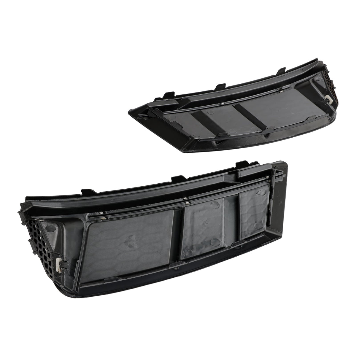 2016-2018 Audi A4 B9 Standard RS4 Style Front Fog Light Grill Lower Bumper Grille Chrome — Pair (8WD807681 / 8WD807682)