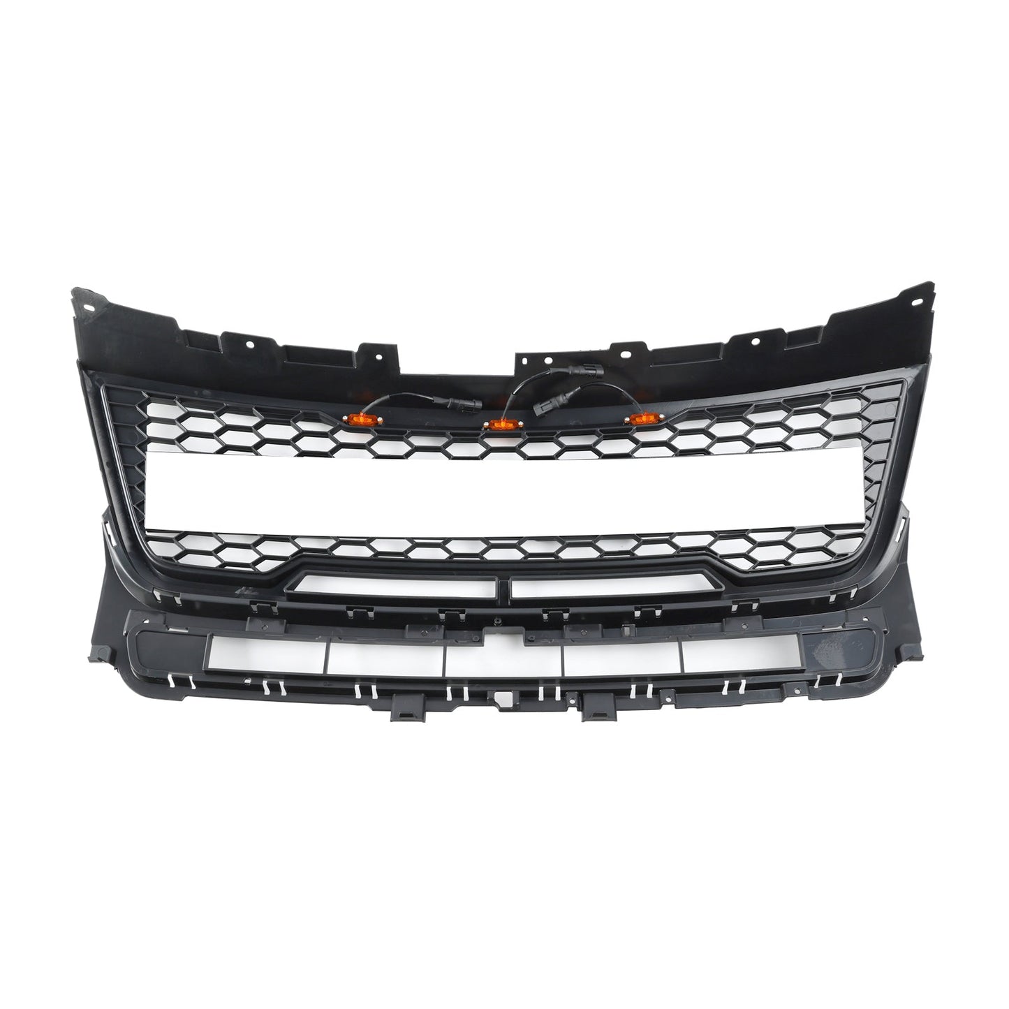 16-17 Explorer Bumper Ford Grill With Lights Front Upper Grille Replacement
