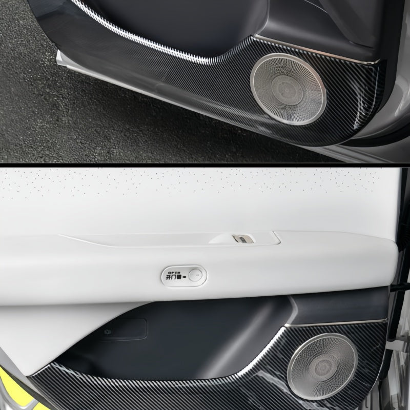 Carbon Fiber Door Anti-Kick Panel Trim for 2026 Xpeng P7+