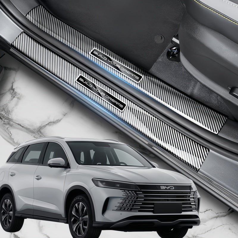 BYD Sealion 5 DM-i Carbon-Look ABS Door Sill Protector Covers