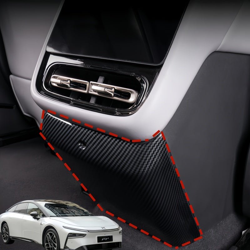Carbon Fiber Rear Air Vent Anti‑Kick Panel for 2026 Xpeng P7+
