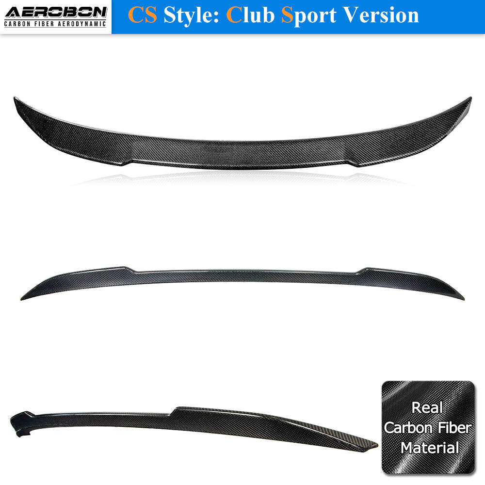AeroBon Carbon Fiber Trunk Spoiler BMW 4 Series F32 (2013-2020) CS - installed on vehicle