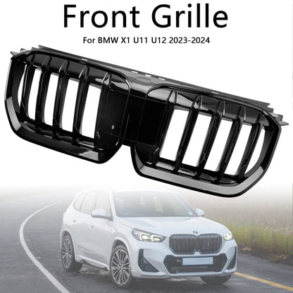 2023-2024 BMW X1 U11 U12 Gloss Black Front Bumper Kidney Grille