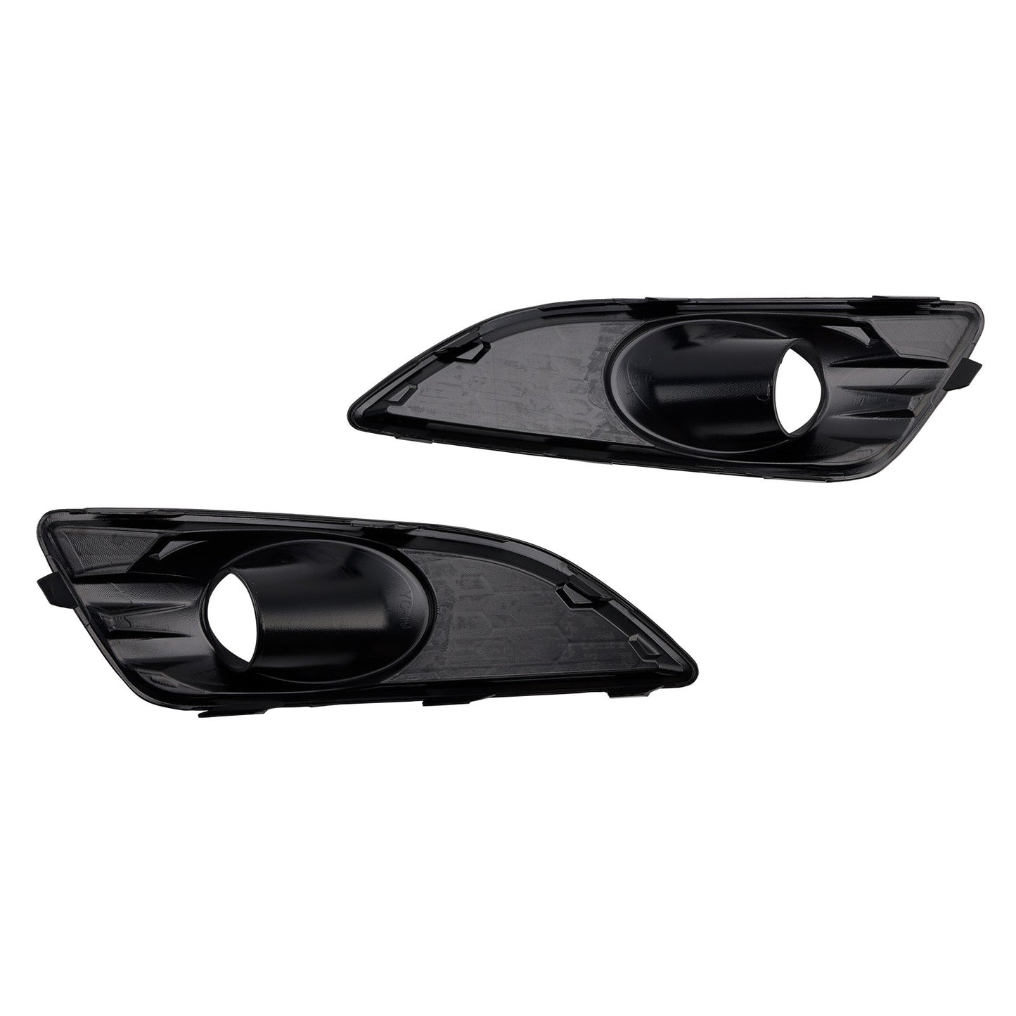 2PCS Matte Black Front Fog Light Lamp Cover Grille Fit Ford Fiesta 2013-2017