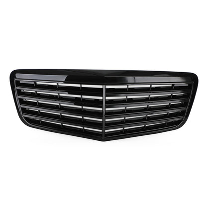 2007-2009 Mercedes-Benz E-Class W211 E350 E500 E63 Gloss Black Front Bumper Grille