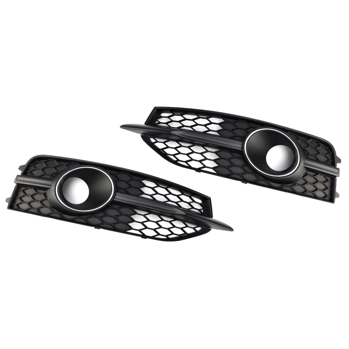 2012-2015 Audi A7 S-Line S7 Black Front Bumper Fog Light Grille Cover