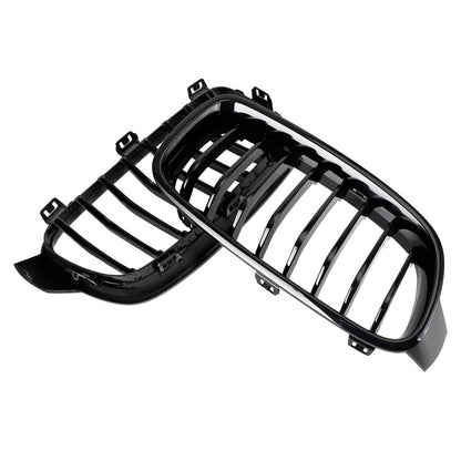 2012-2019 BMW 3 Series F30 F31 F35 Gloss Black Front Kidney Grill — Pair (51137263481 / 51137263482)
