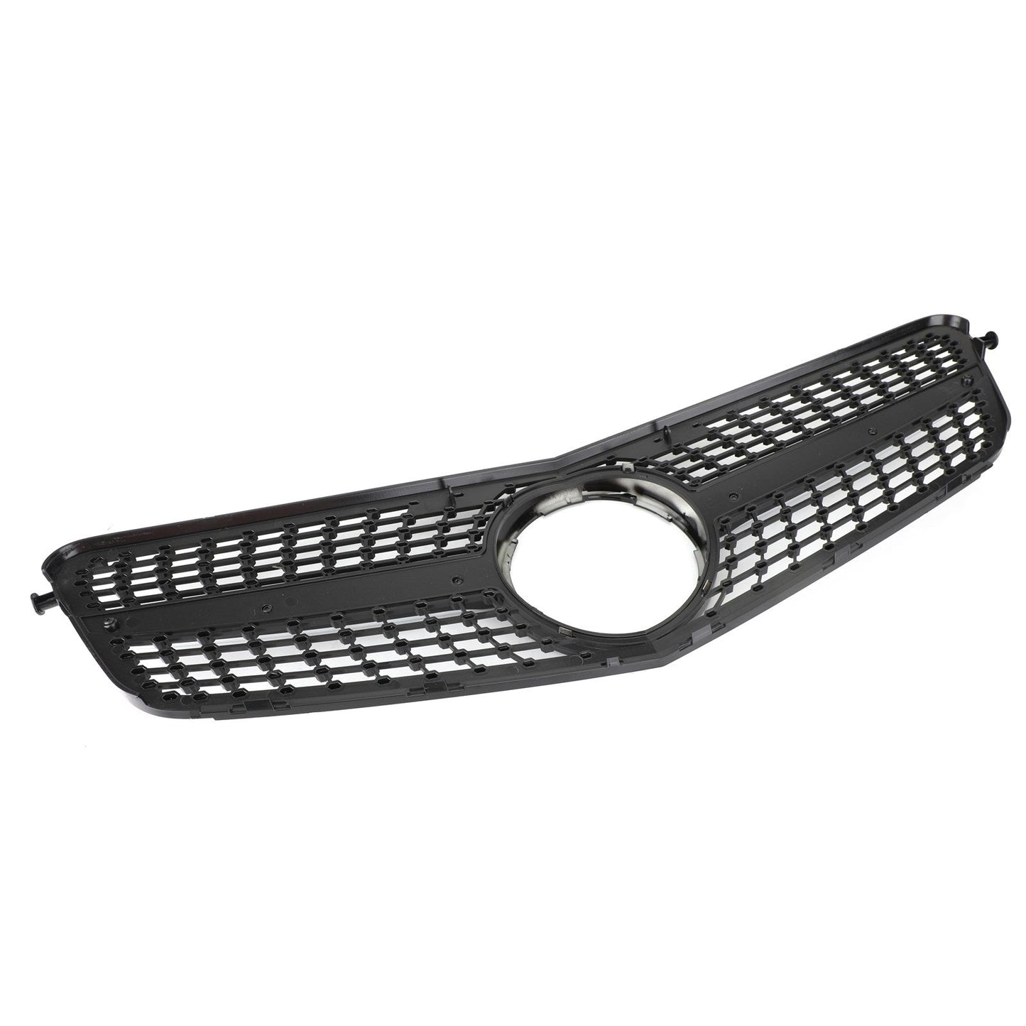 2008-2014 Mercedes-Benz C-Class W204 C180 C200 C300 Diamond Black Chrome Front Grille