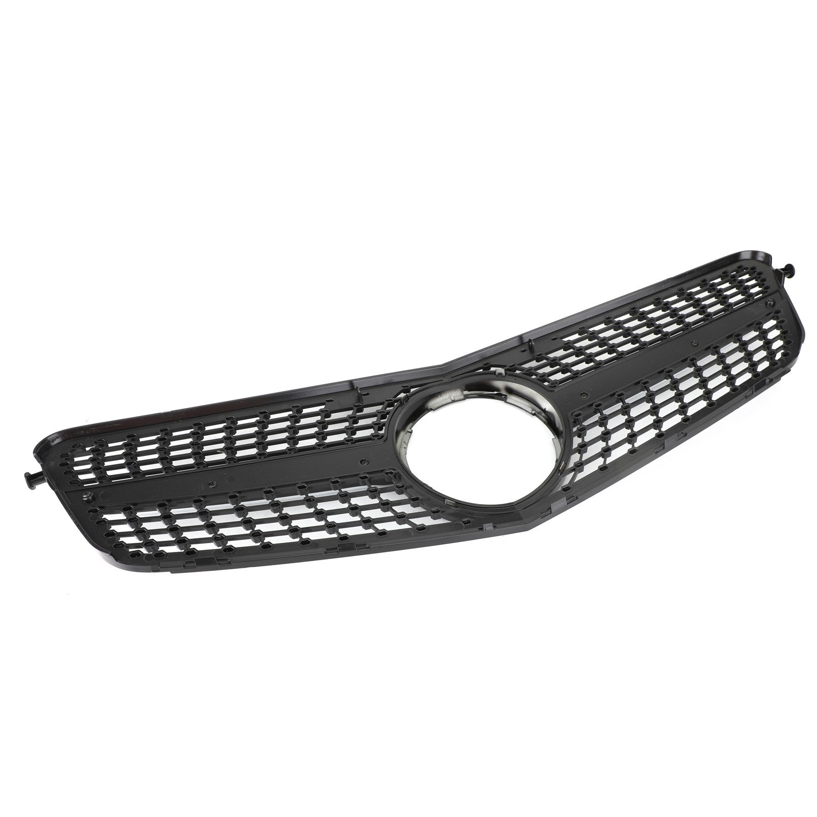 2008-2014 Mercedes-Benz C-Class W204 C180 C200 C300 Diamond Black Chrome Front Grille