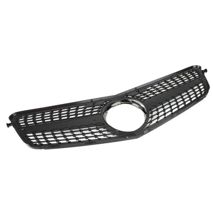 2008-2014 Mercedes-Benz C-Class W204 C180 C200 C300 Diamond Black Chrome Front Grille