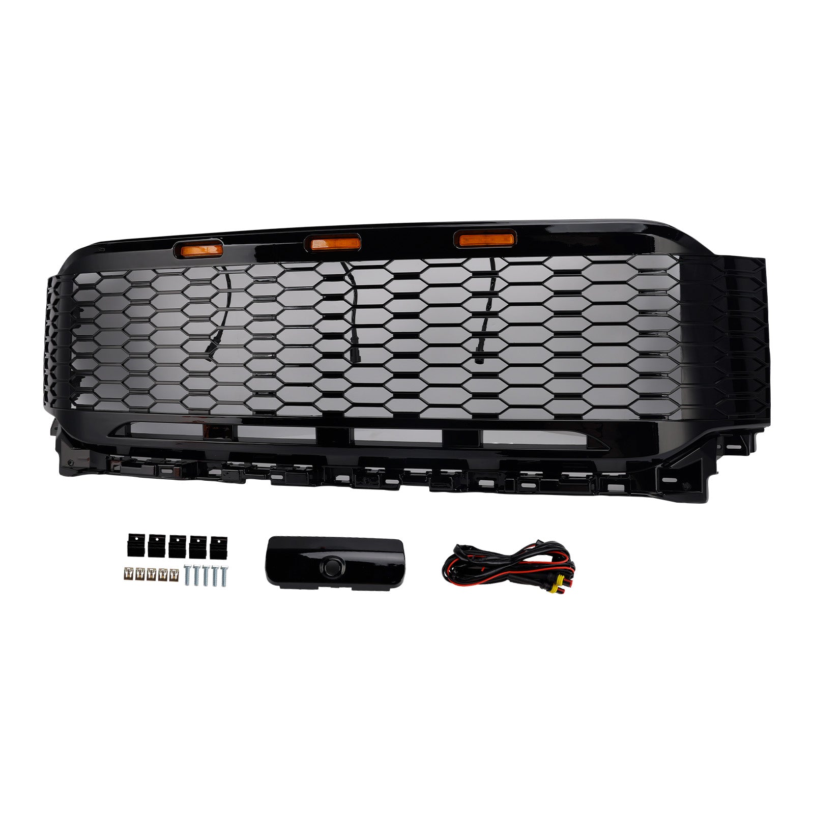 Replacement ABS Front Bumper Grille Grill Fit Ford F150 2021-2023 Raptor W/ LED