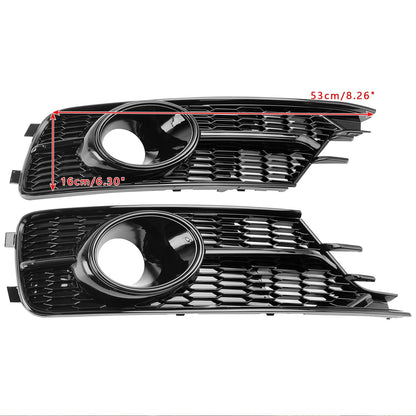 2016-2018 Audi A6 C7 with ACC Front Bumper Lower Light Cover Grille — Pair (4G0807647A)