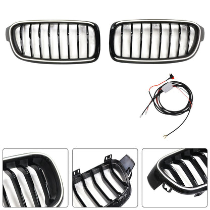 2012-2019 BMW 3 Series F30 F31 F35 Gloss Black Front Kidney Grille (51137263481)