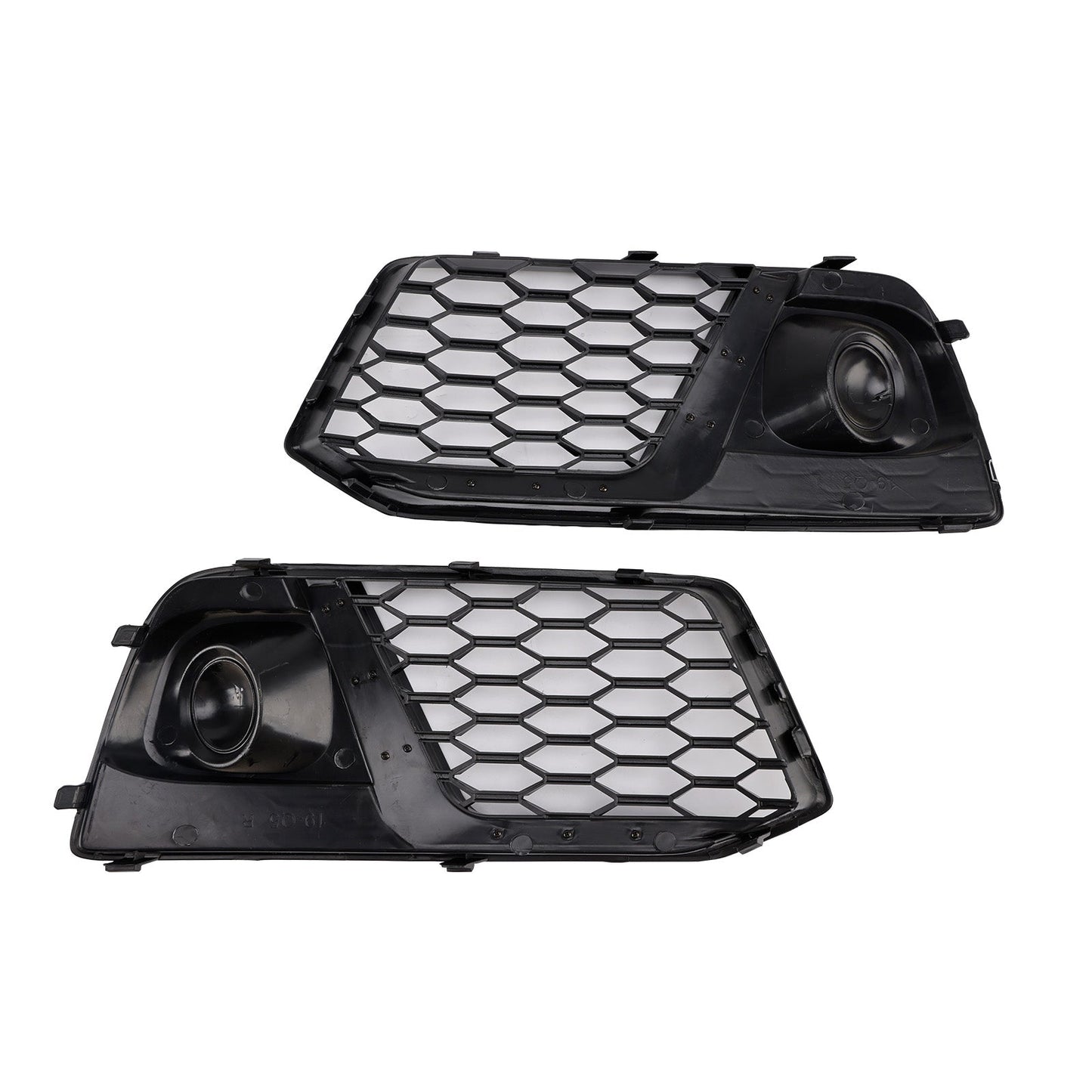 2018-2019 Audi Q5 SQ5 Black Front Honeycomb Fog Lamp Grille Cover