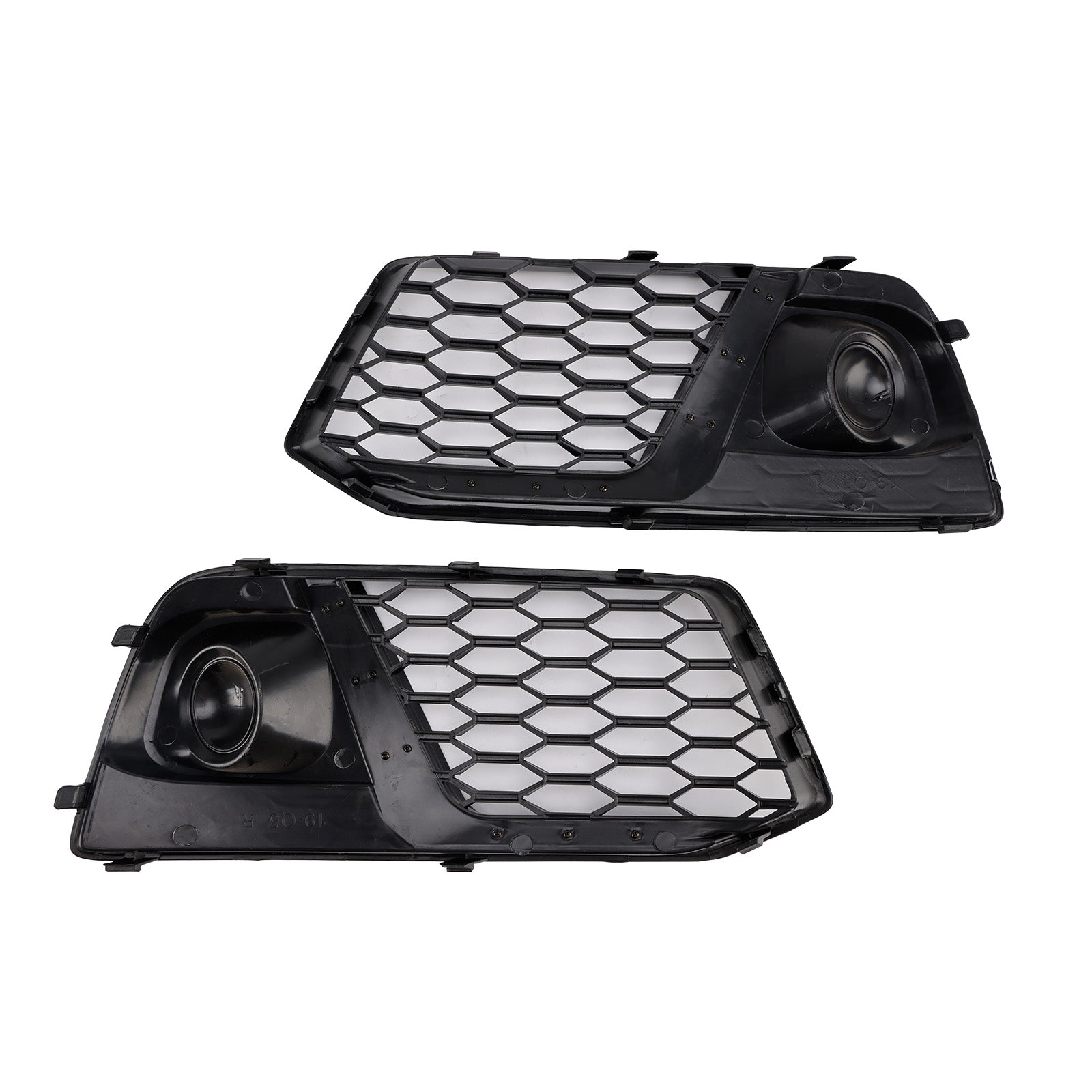 2018-2019 Audi Q5 SQ5 Black Front Honeycomb Fog Lamp Grille Cover