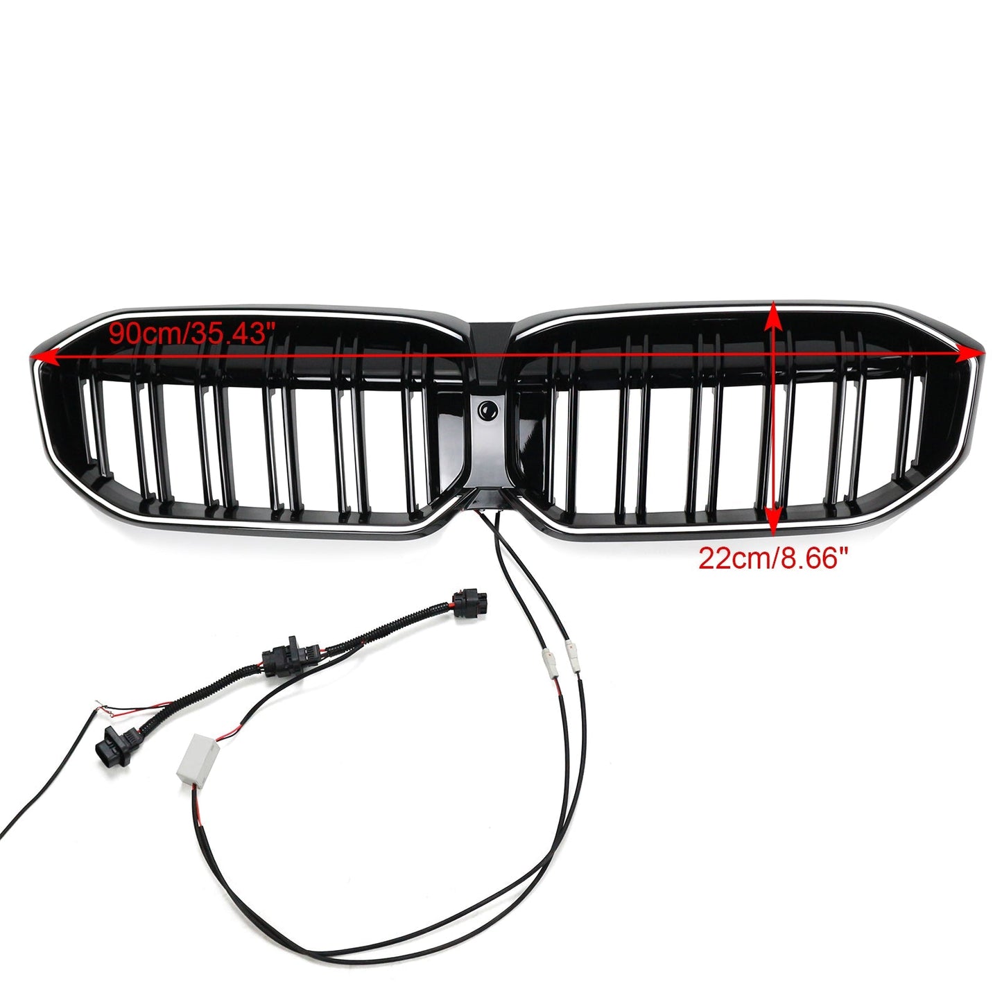 2023-2024 BMW 3 Series G20 G21 G28 Double Line Black Front Kidney Grille Mesh
