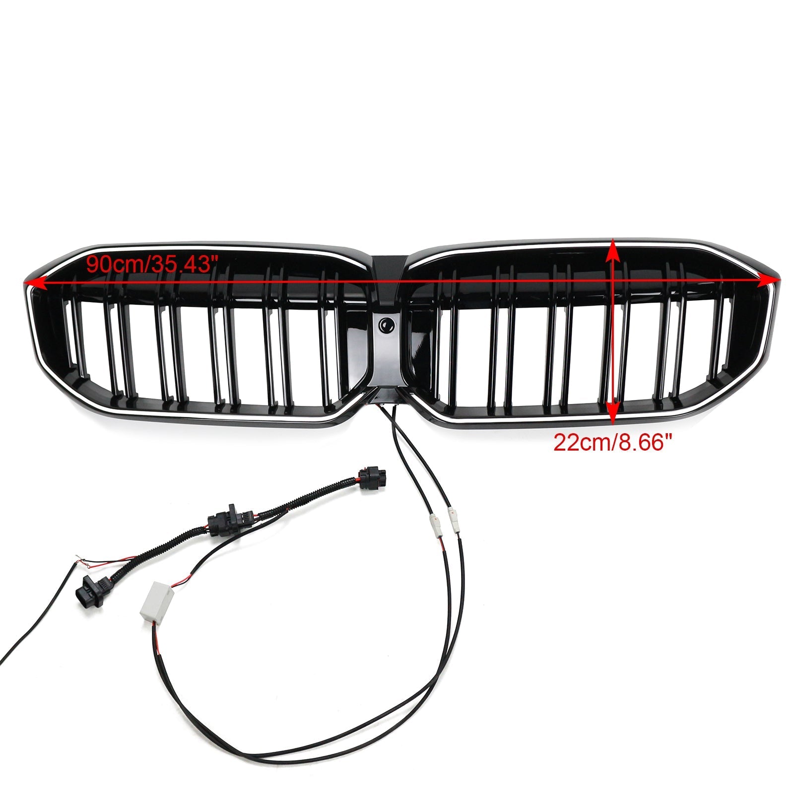 2023-2024 BMW 3 Series G20 G21 G28 Double Line Black Front Kidney Grille Mesh