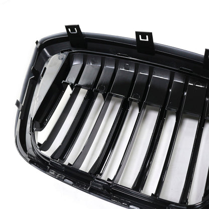 2022-2024 BMW iX3 G08 LCI Double Slat Gloss Black Front Kidney Grille