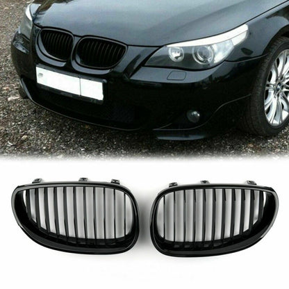 2003-2010 BMW 5 Series E60 E61 Gloss Black Front Replacement Kidney Grille