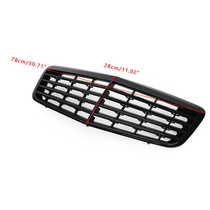 2007-2009 Mercedes-Benz E-Class W211 E350 E500 E63 Gloss Black Front Bumper Grille