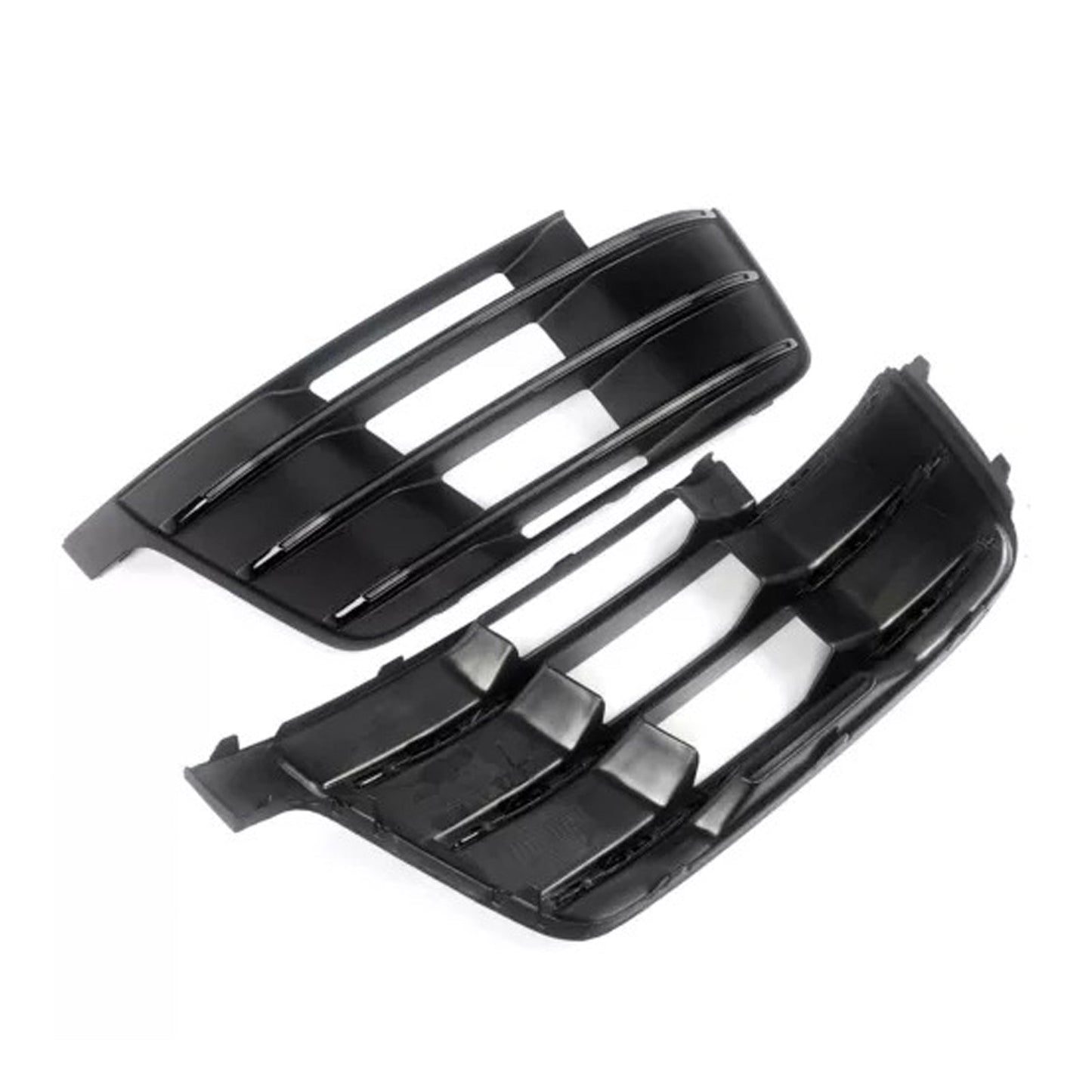 2016-2019 Audi Q7 S-Line Front Side Lower Bumper Fog Light Grille — Pair (4M0807681D / 4M0807682D)